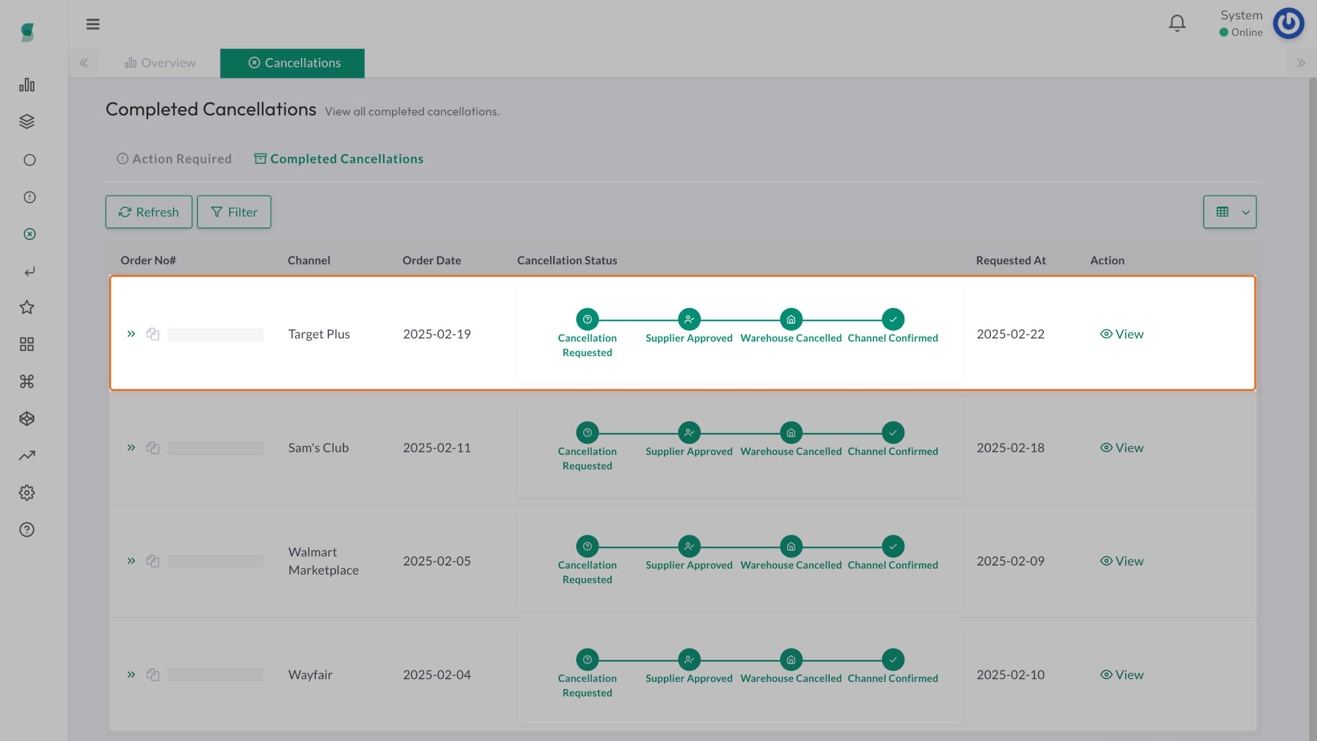 Screenshot: Automated Approval Processing
