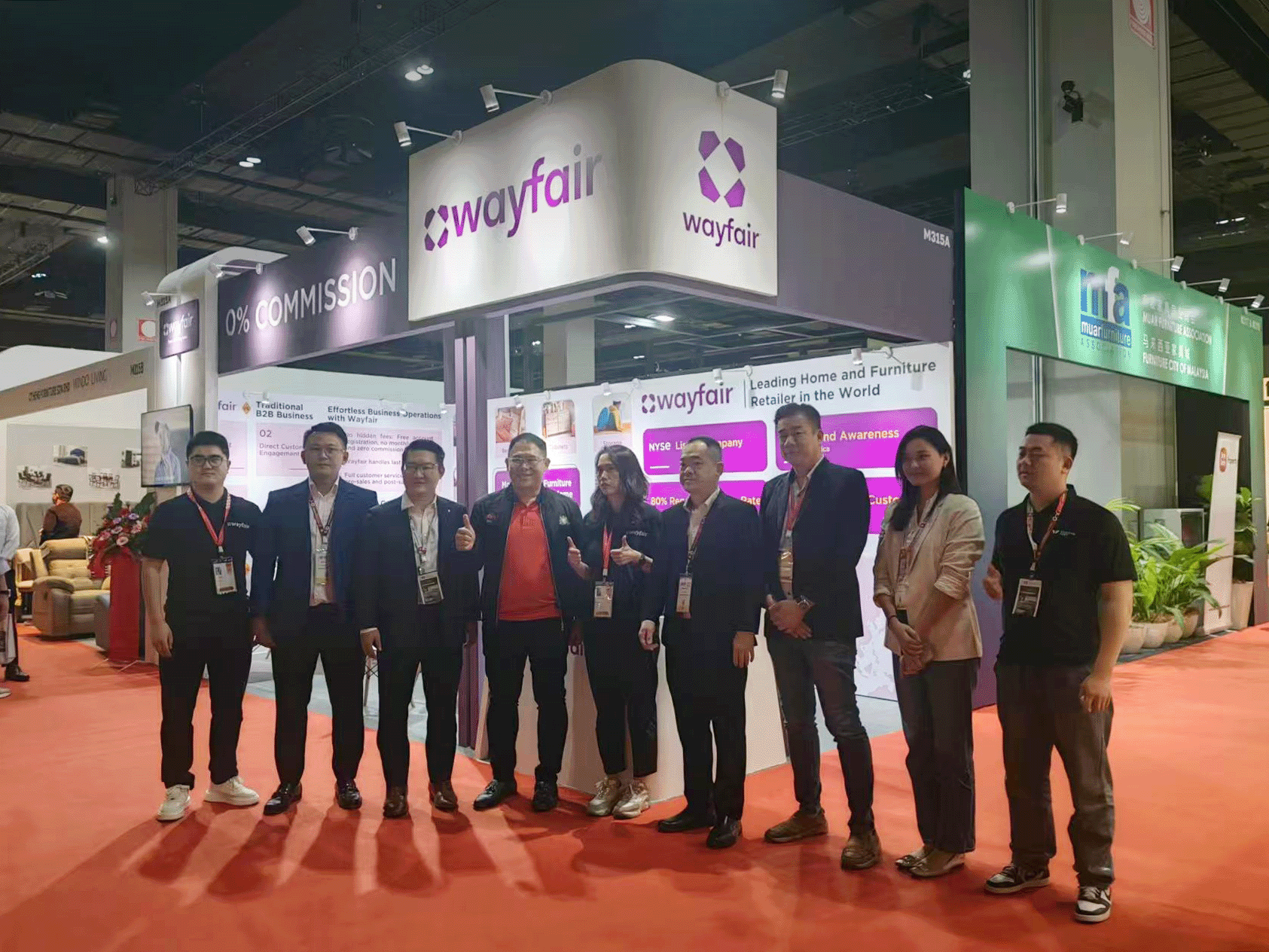 Co-exhibit with Wayfair