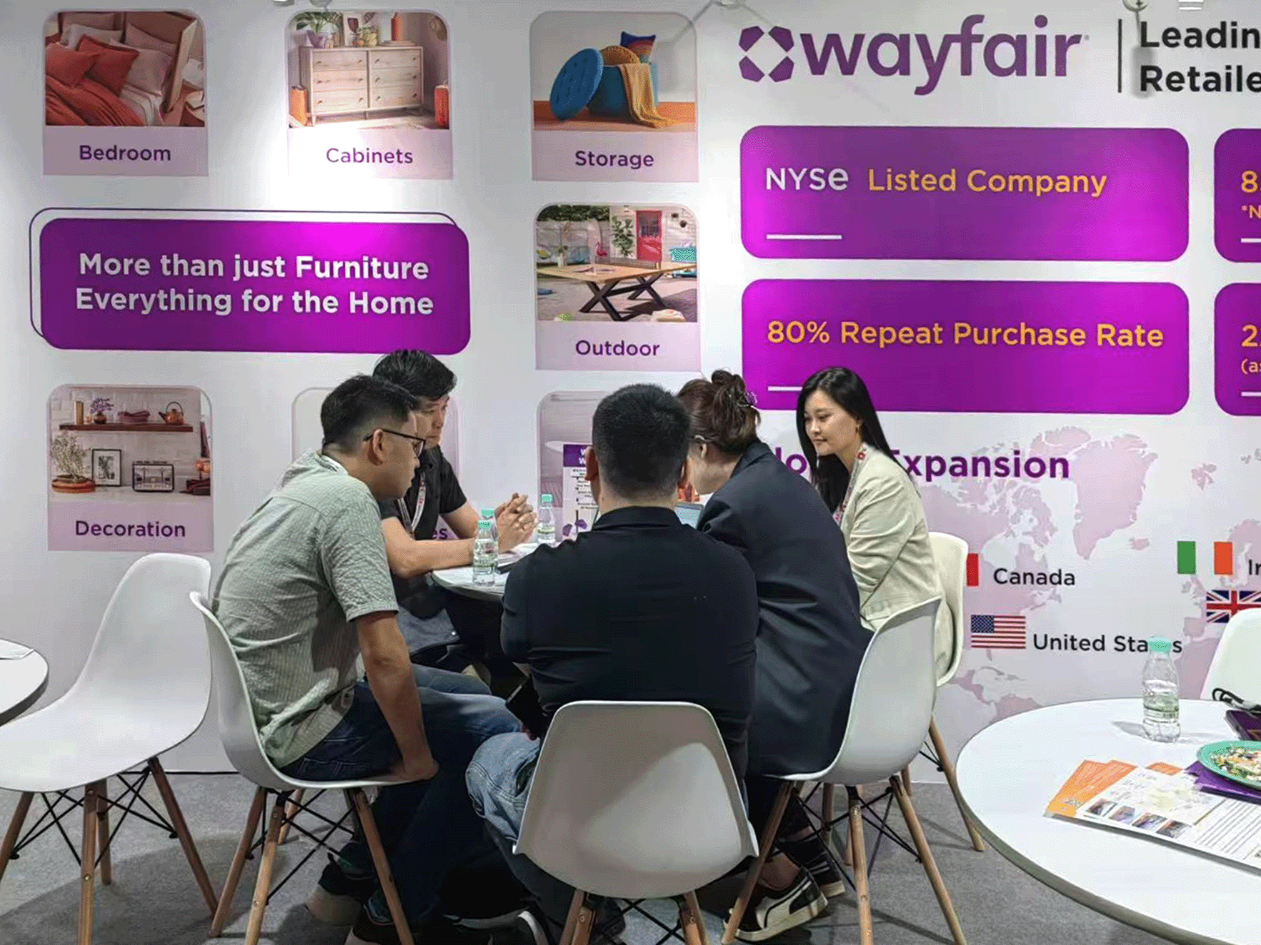 Consultation at the Wayfair Booth