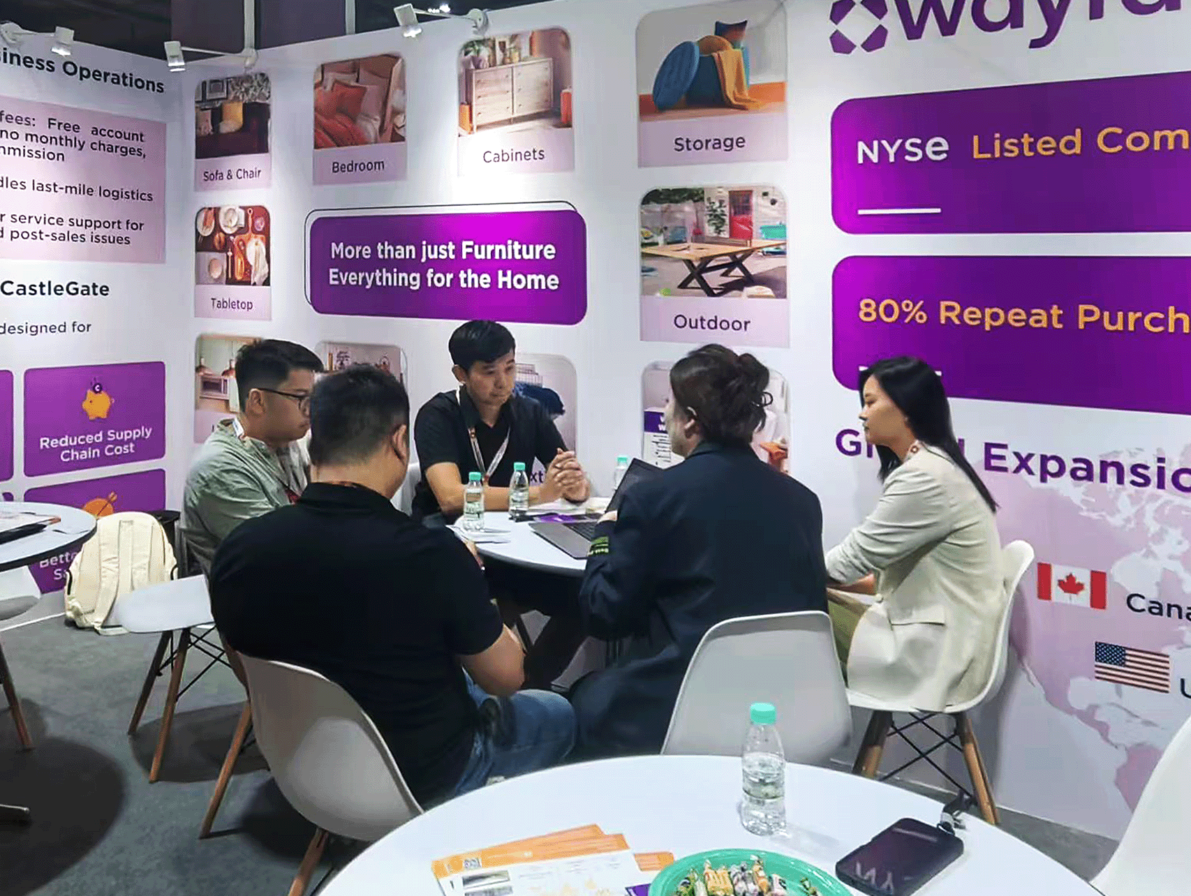 Consultation at the Wayfair Booth