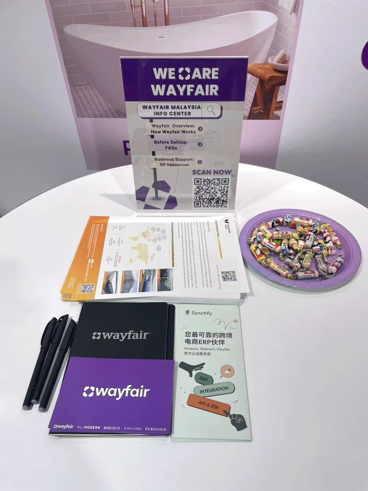 Consultation at the Wayfair Booth