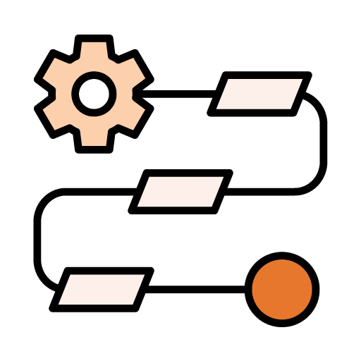 Illustration showing automated order processing to reduce manual errors.